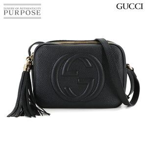 Gucci Soho Disco Shoulder Bag Leather Black